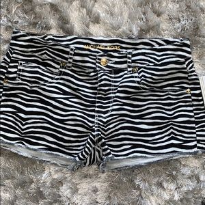 NWT Michael Kors Zebra Shorts Sz 2
